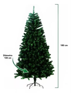 Foto 3 | Árbol de Navidad Ecd Verde de 1.8 m