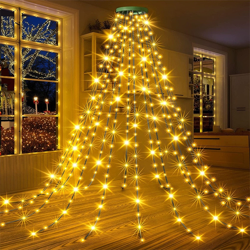 Venta Internacional - Lámpara Led Para Árbol De Navidad Con Forma De Anillo En La Parte Superior Del Árbol, 1,5 M $341