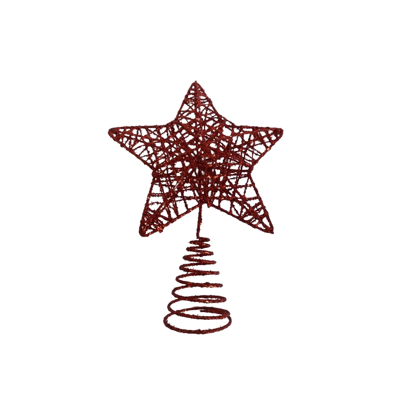 Foto 2 pulgar | Decoración con Forma de Estrella para Árbol de Navidad Estrella Roja 14 X 19 cm - Venta Internacional