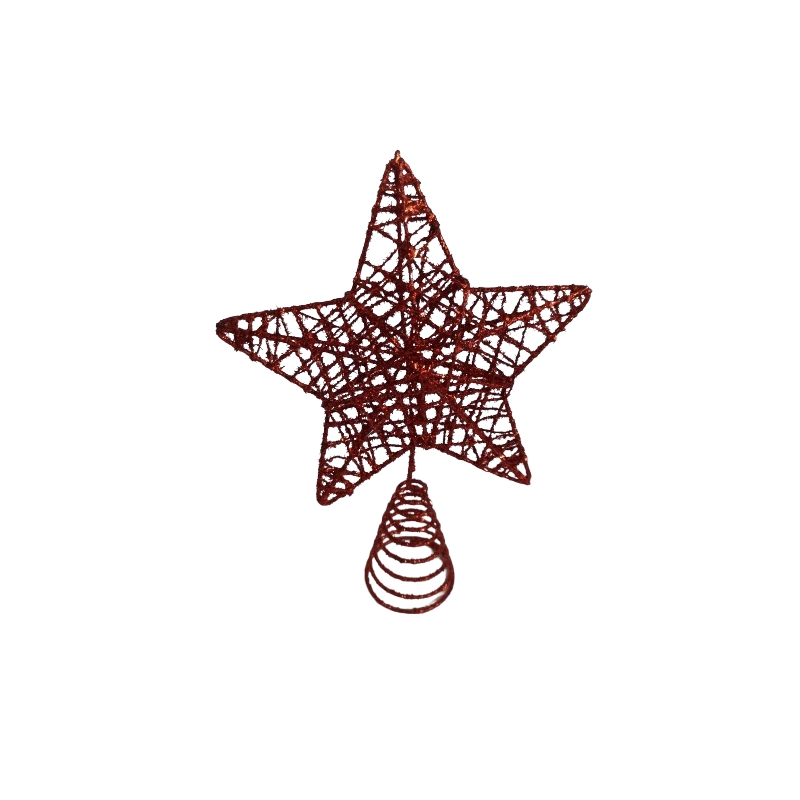 Foto 3 pulgar | Decoración con Forma de Estrella para Árbol de Navidad Estrella Roja 14 X 19 cm - Venta Internacional