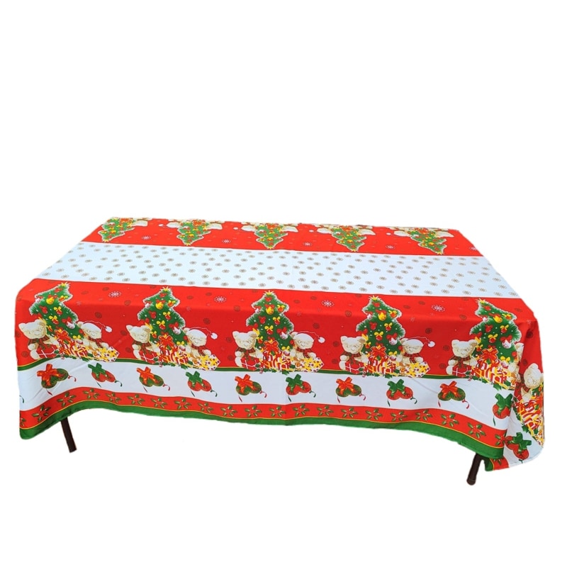 Mantel Rectangular con diseño de Árbol De Navidad 150 X 210 cm - Venta Internacional $789