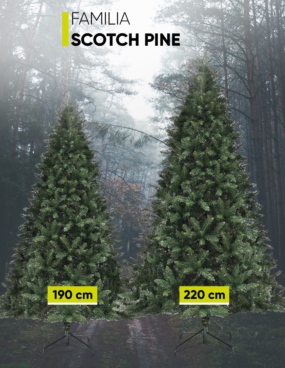 Foto 9 pulgar | Árbol De Navidad Scoth Pine Frondoso Rama Bicolor Pino Navideño Christmas Tree 190 Cm + Maleta Transportadora Artego