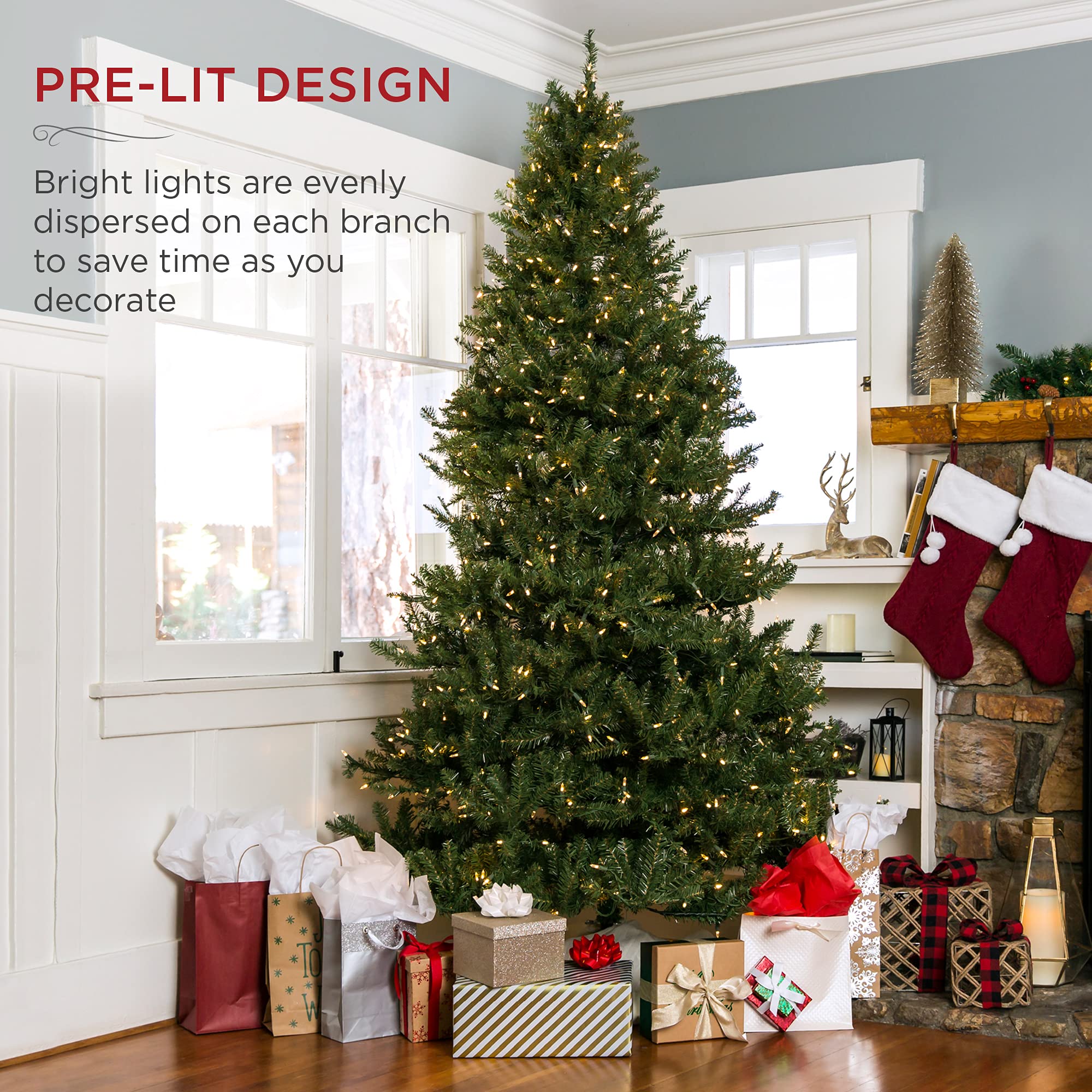 Foto 7 pulgar | Árbol De Navidad Best Choice Products Douglas Full Fir, 6 Pies - Venta Internacional.