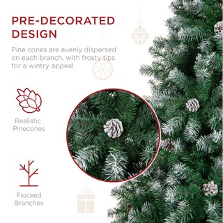 Foto 3 | Árbol De Navidad Best Choice Products De 6 Pies Con 1000 Puntas De Rama - Venta Internacional.