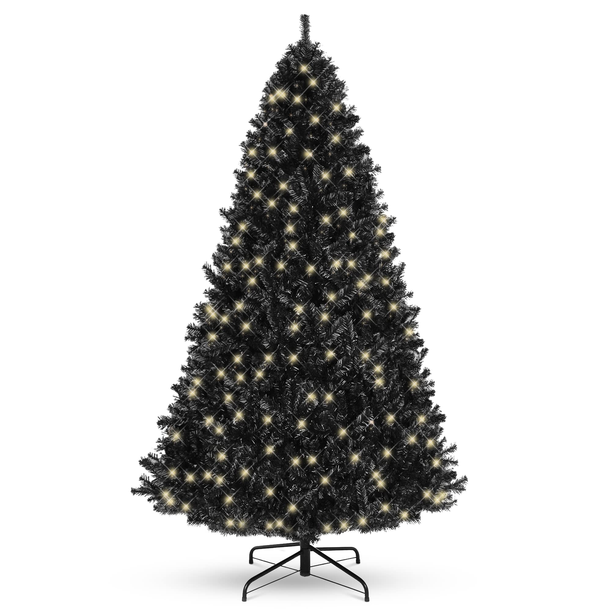 Foto 1 | Árbol De Navidad Best Choice Products 6 Pies Preiluminado Negro - Venta Internacional