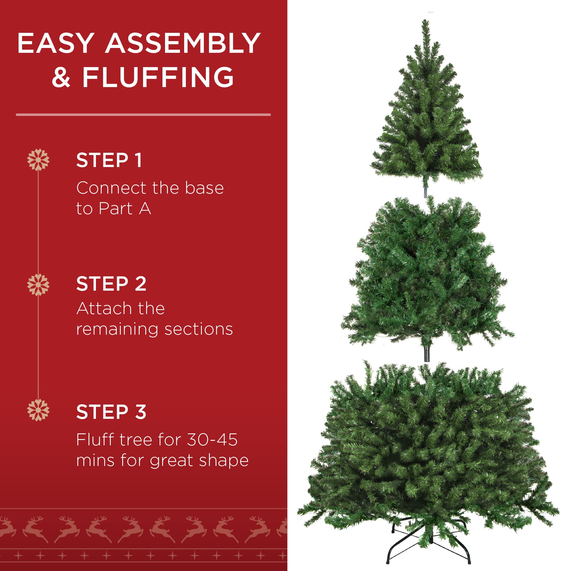 Foto 5 pulgar | Árbol de Navidad Best Choice Products 6 Pies con 250 Luces - Venta Internacional