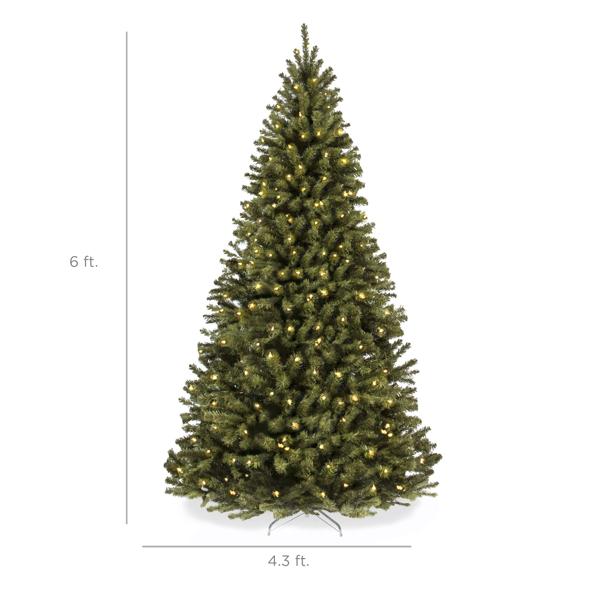 Foto 8 pulgar | Árbol de Navidad Best Choice Products 6 Pies con 250 Luces - Venta Internacional