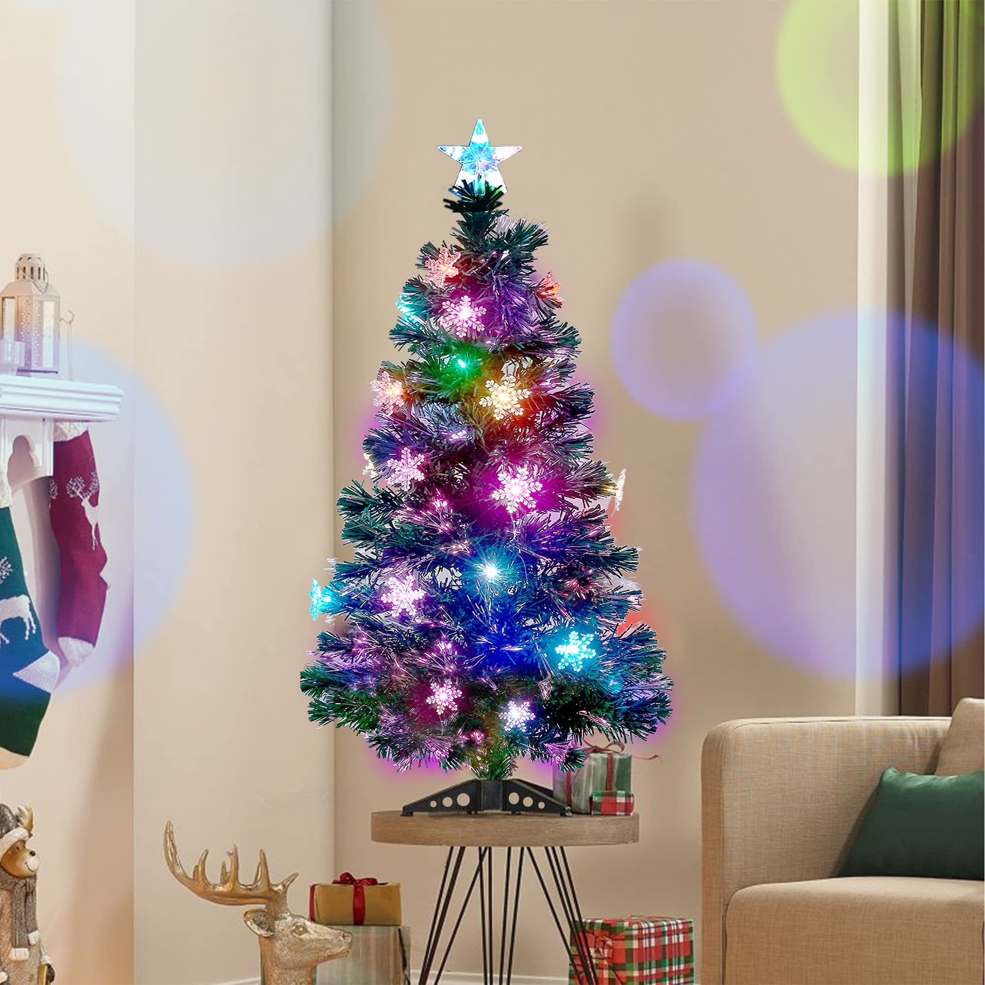 Foto 1 | Árbol De Navidad Juegoal Artificial Preiluminado De 90 Cm Con Luces Led - Venta Internacional.