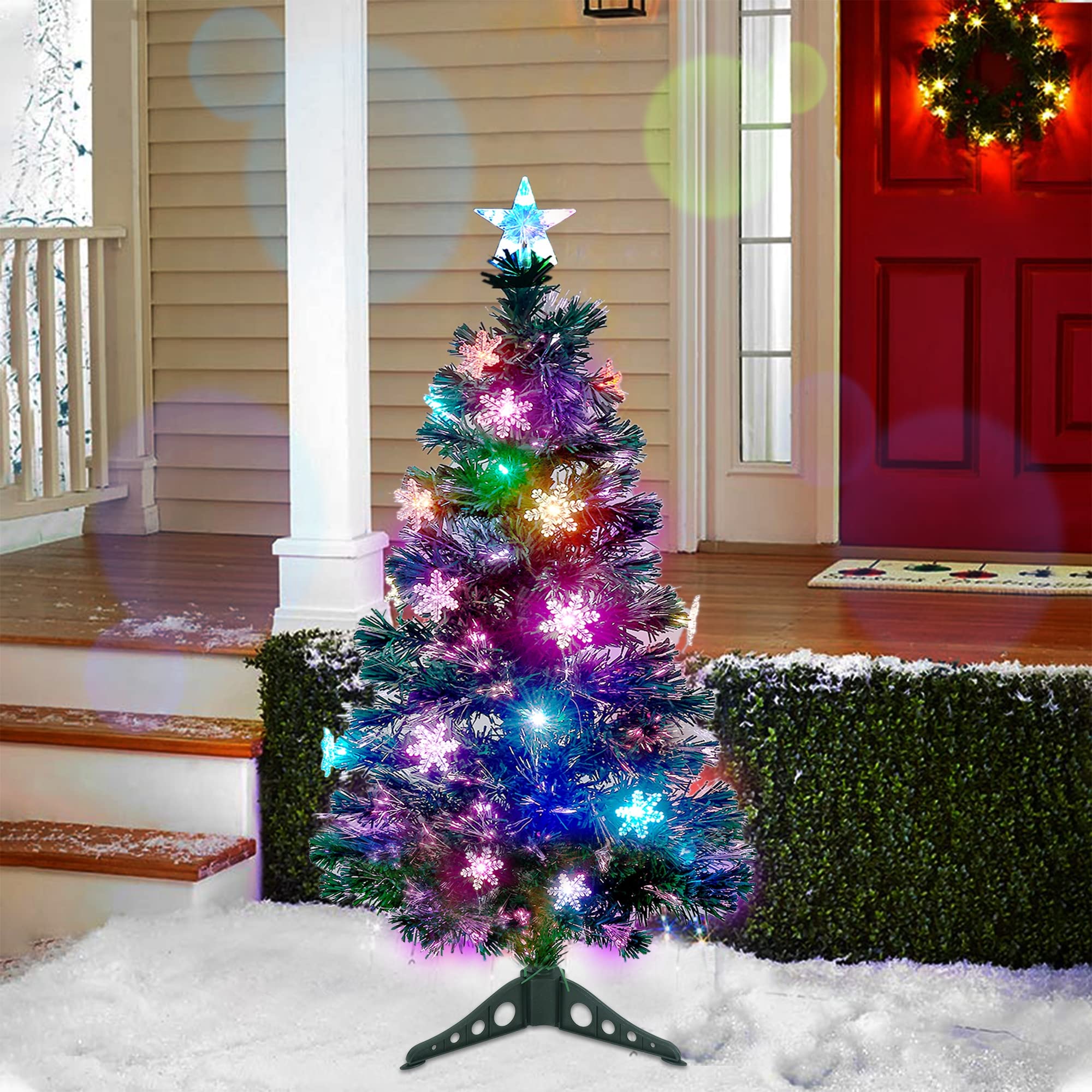 Foto 7 pulgar | Árbol De Navidad Juegoal Artificial Preiluminado De 90 Cm Con Luces Led - Venta Internacional.
