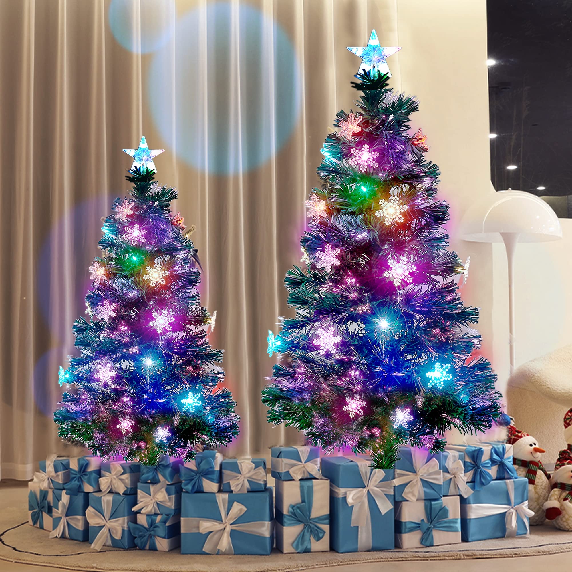 Foto 7 | Árbol De Navidad Juegoal Artificial Preiluminado De 90 Cm Con Luces Led - Venta Internacional.