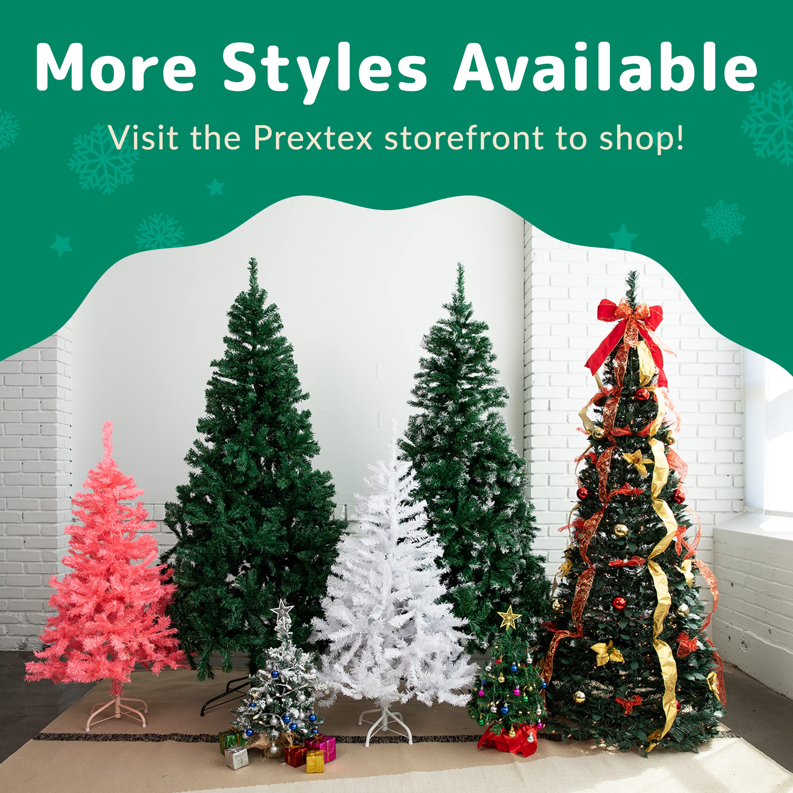 Foto 8 pulgar | Árbol De Navidad Prextex De 6 Pies Con 1200 Puntas De Abeto Canadiense - Venta Internacional.