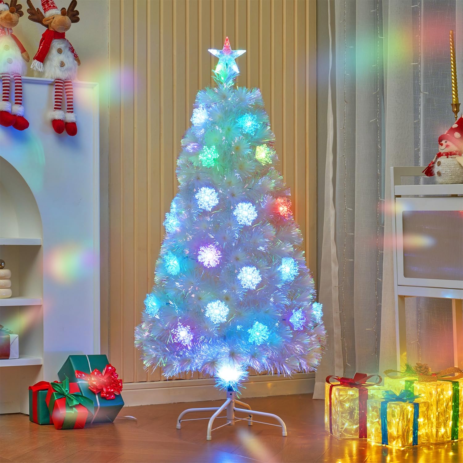 Árbol De Navidad Juegoal Artificial Preiluminado De 4 Pies Con Luces Led - Venta Internacional. $2,028
