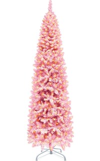 Foto 1 | Árbol De Navidad Turnmeon Rosa Preiluminado De 7.5 Pies Con 300 Luces Led - Venta Internacional.