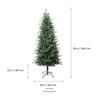 Foto 4 | Árbol De Navidad Haute Decor Ashville Fir De 6.5 Pies Con Luces Led - Venta Internacional.