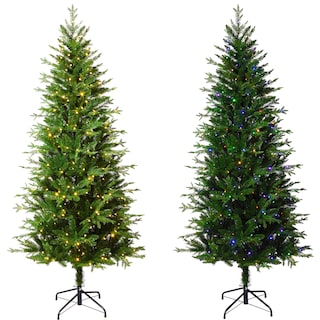 Foto 5 | Árbol De Navidad Haute Decor Ashville Fir De 6.5 Pies Con Luces Led - Venta Internacional.