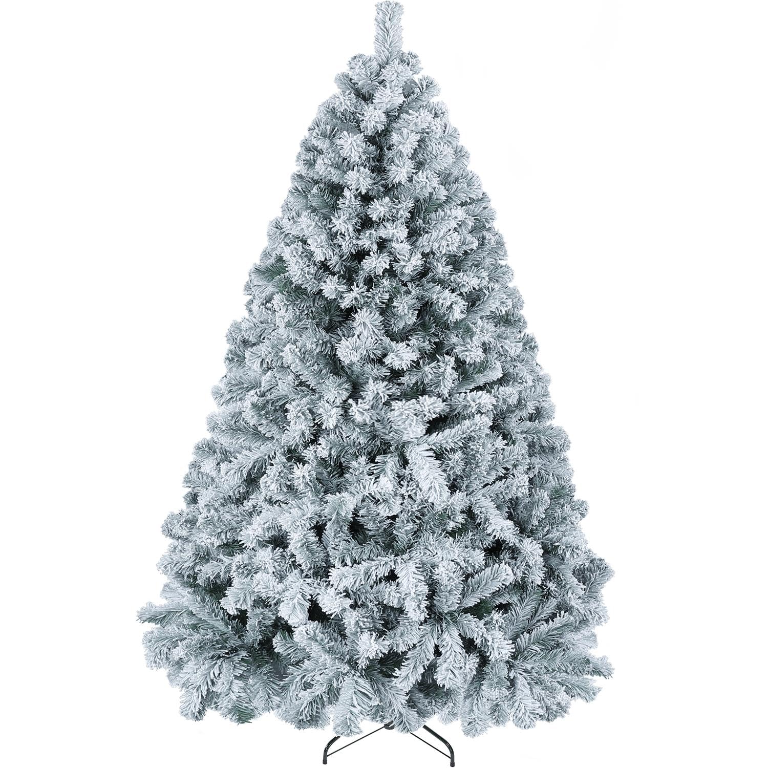 Foto 2 pulgar | Árbol De Navidad Yaheetech De 6 Pies De Abeto Cubierto De Nieve Con 820 Puntas - Venta Internacional.