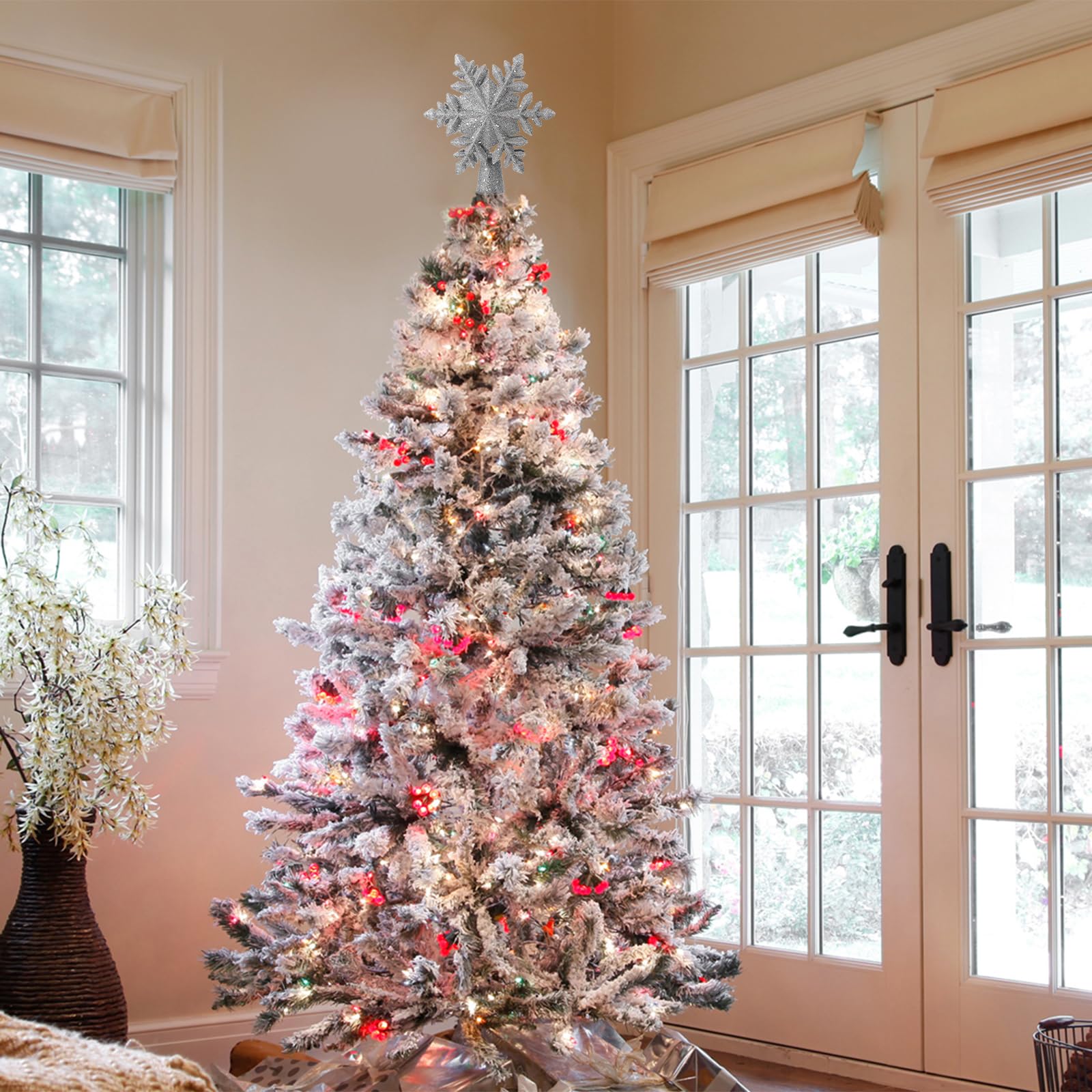 Foto 6 | Cabilock Con Diseño De Árbol De Navidad Con Proyector Led De Copos De Nieve - Venta Internacional.