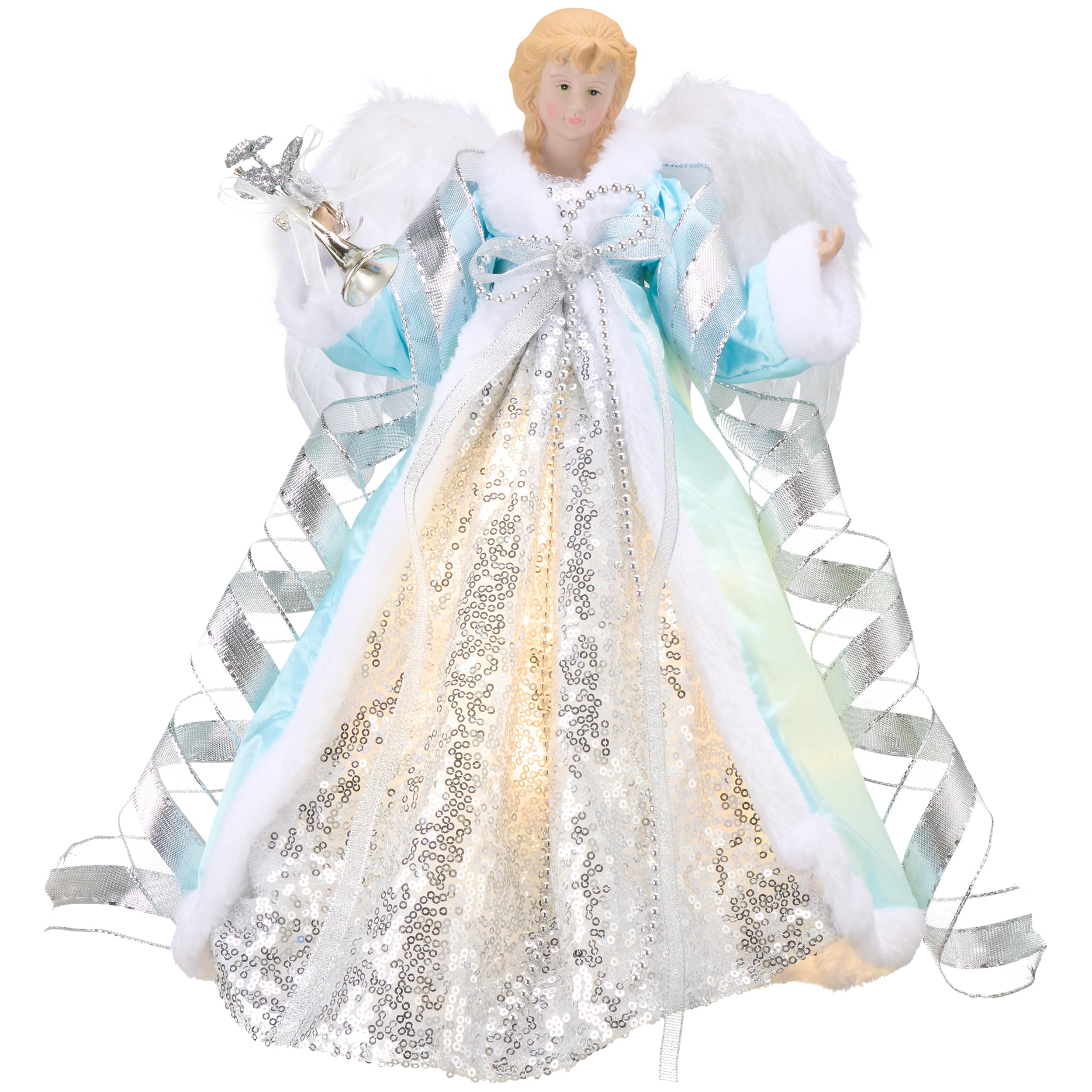 Foto 1 | Decoración Para Árbol De Ángel De Navidad Valery Madelyn, 40 Cm, Con Luz Led - Venta Internacional.