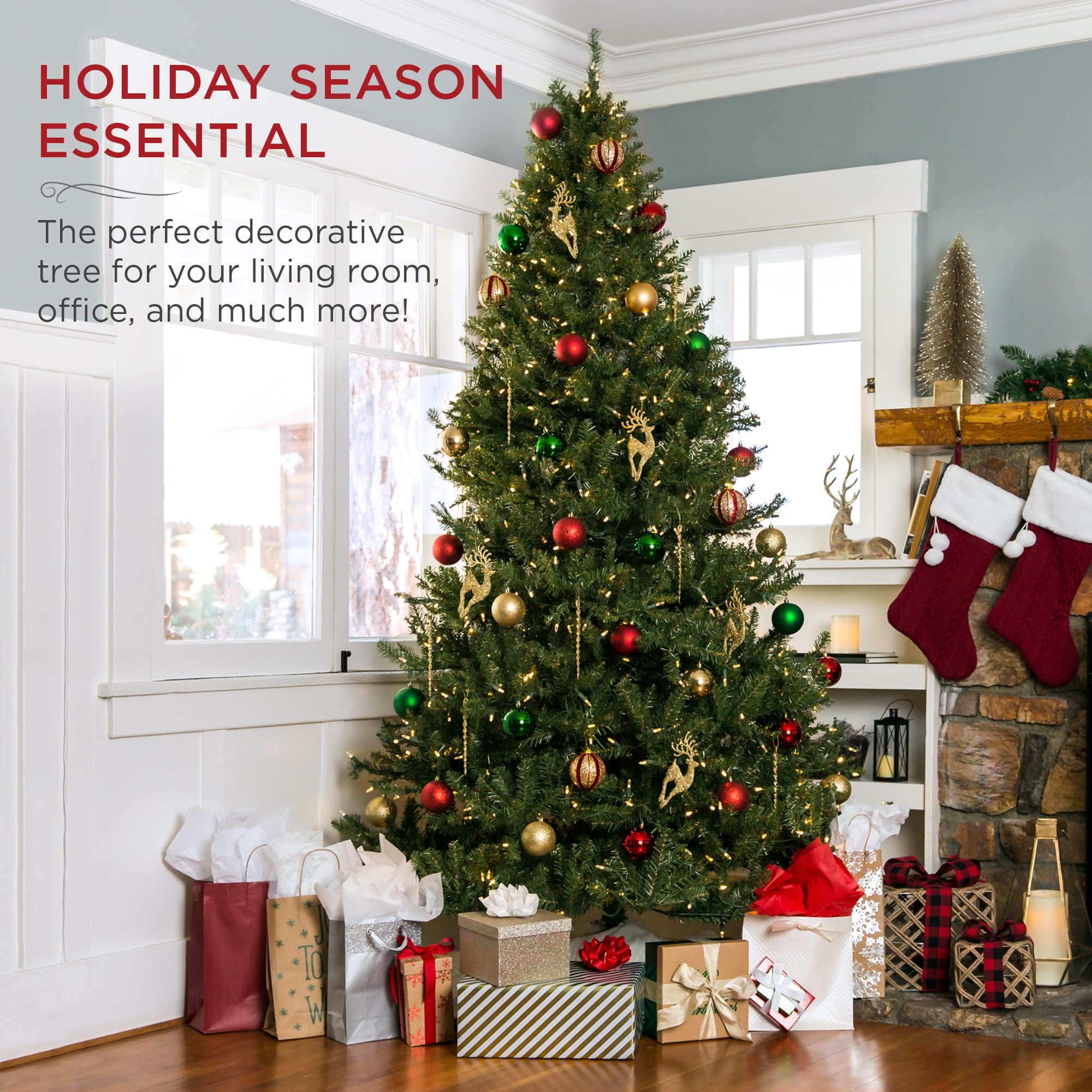Foto 2 | Árbol De Navidad Best Choice Products De 1,4 M Con 200 Luces - Venta Internacional.