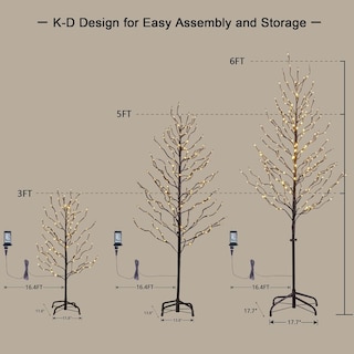 Foto 5 | Juego De 3 Unidades Lightshare De Star Light Trees, 90 Cm, 150 Cm Y 180 Cm - Venta Internacional.
