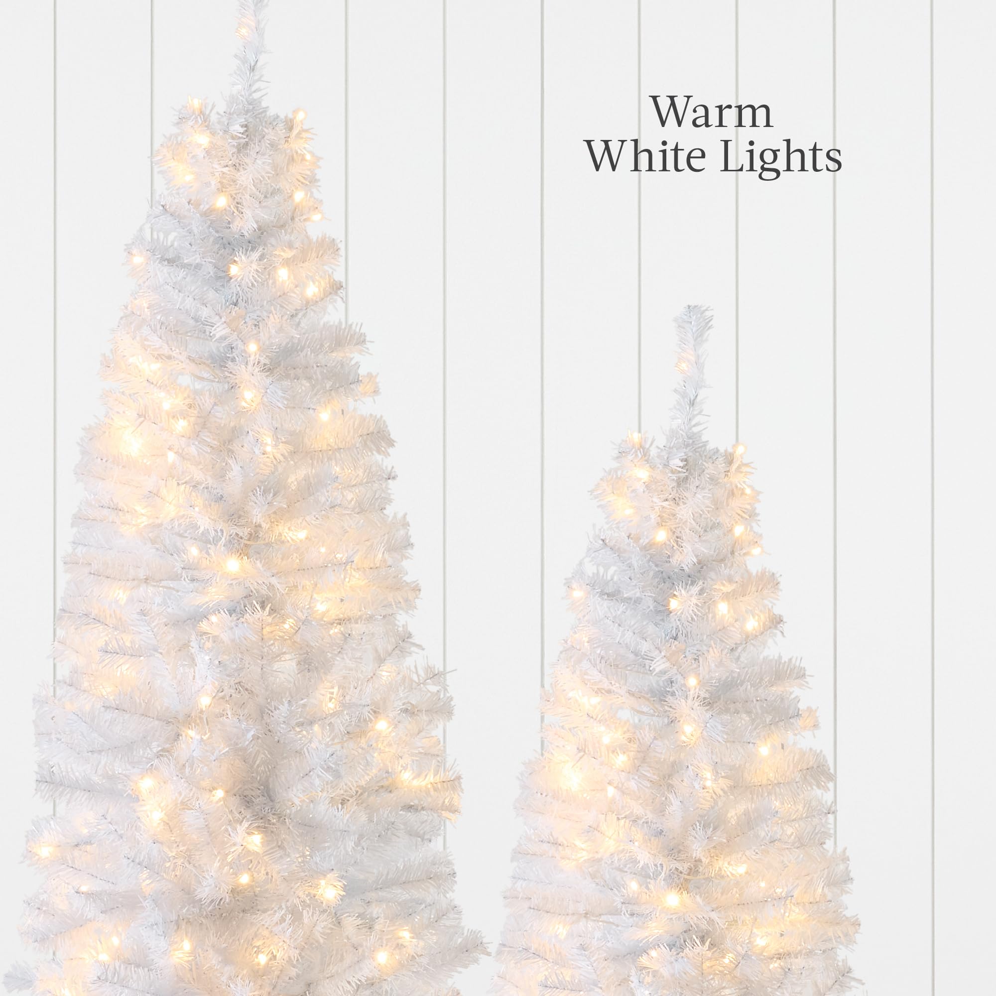 Foto 6 | Lápiz Blanco Preiluminado Christmas Tree Best Choice Products De 12 Pies - Venta Internacional.