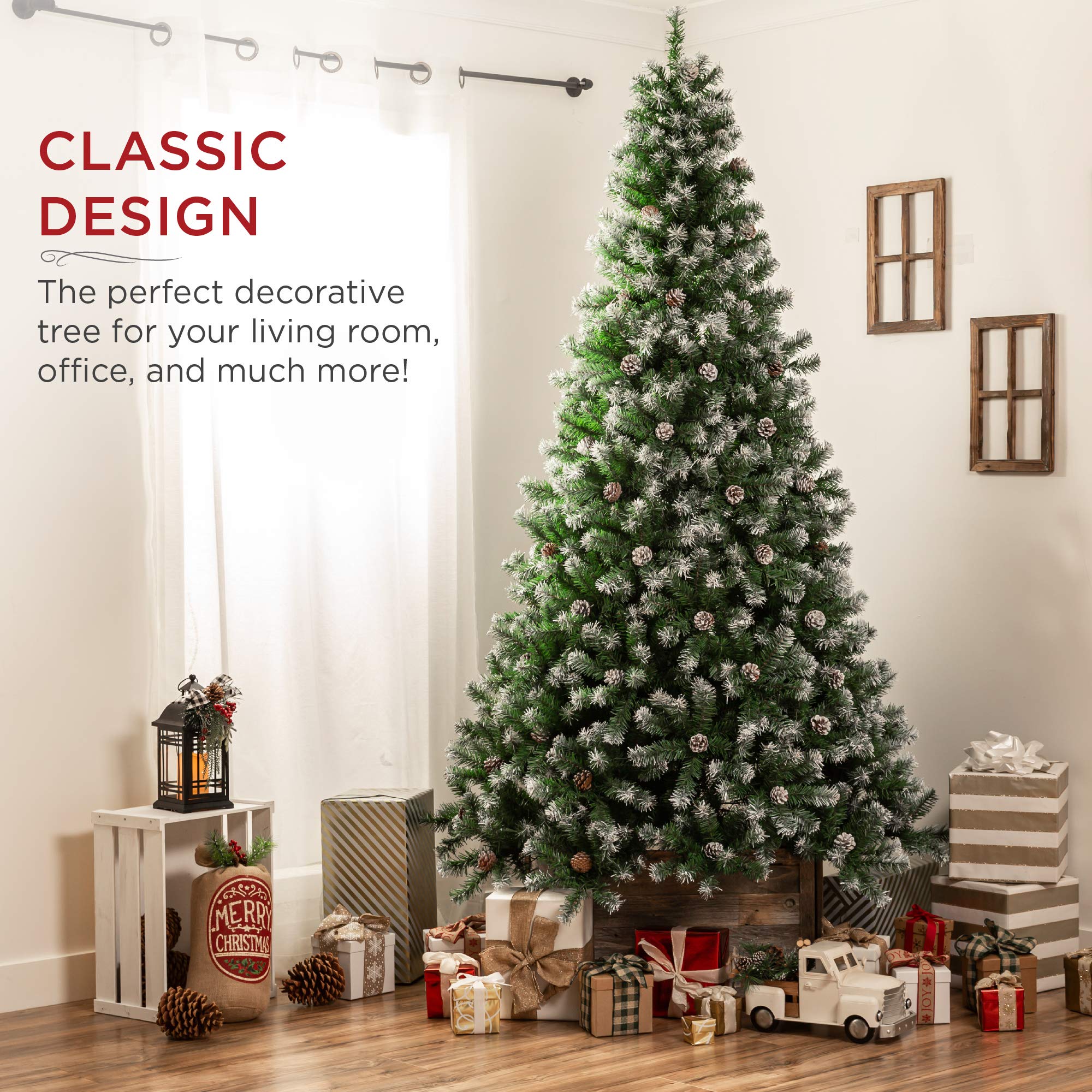 Foto 2 | Árbol De Navidad Best Choice Products De 9 Pies Con 2028 Puntas De Rama - Venta Internacional.