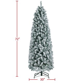 Foto 4 | Árbol De Navidad Yaheetech Preiluminado Con Nieve, 6 Pies, Con Luces - Venta Internacional.