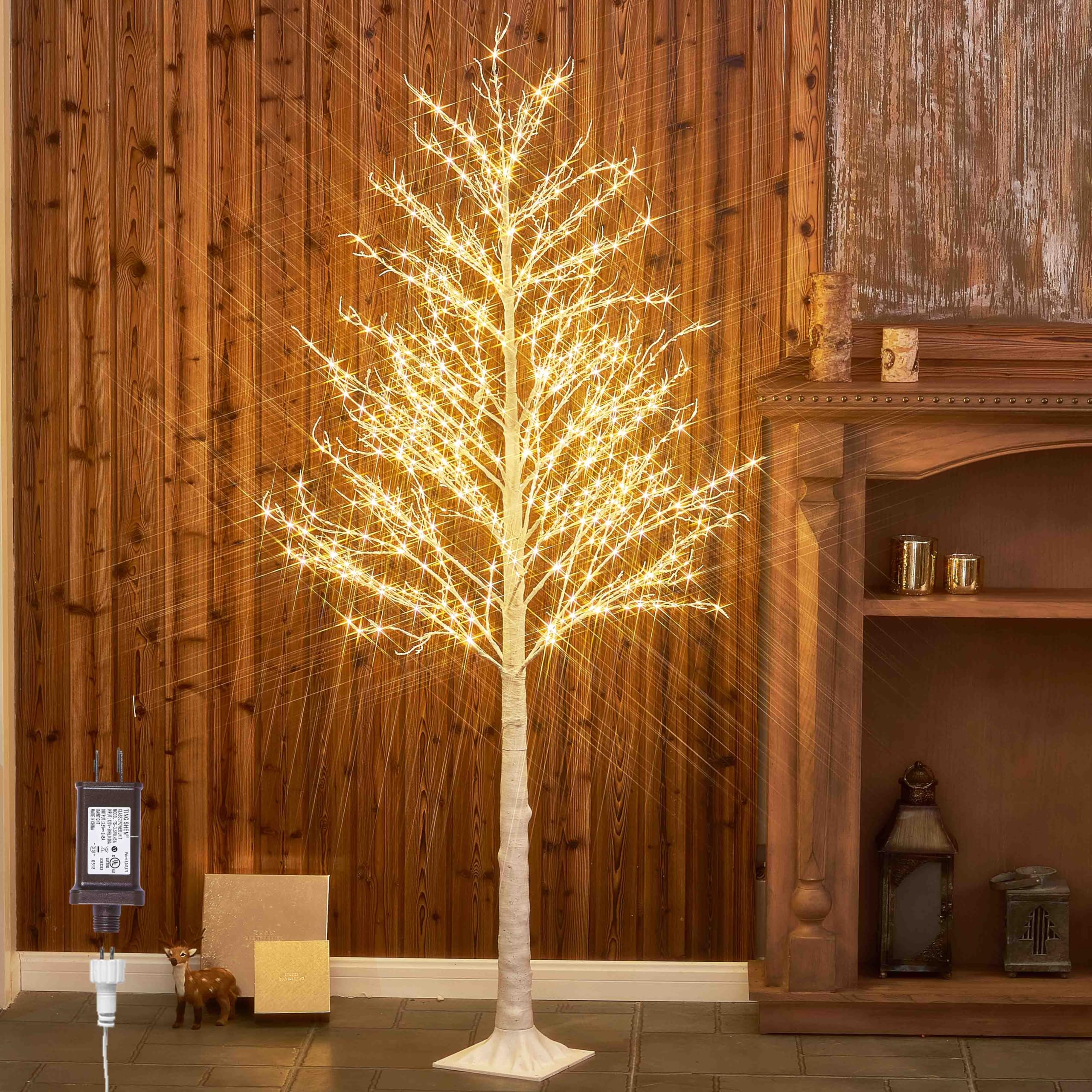 Foto 2 pulgar | Árbol De Navidad Hairui Iluminado En Blanco Con 690 Luces Blancas Cálidas - Venta Internacional.
