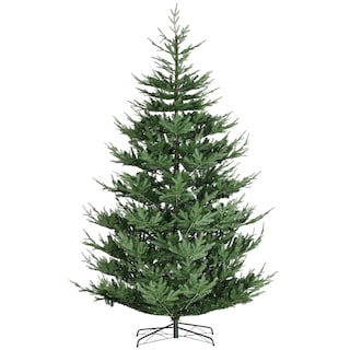 Foto 1 | Árbol De Navidad Homcom De Pino De 9 Pies Con Ramas De 1939 Y Base De Acero - Venta Internacional.