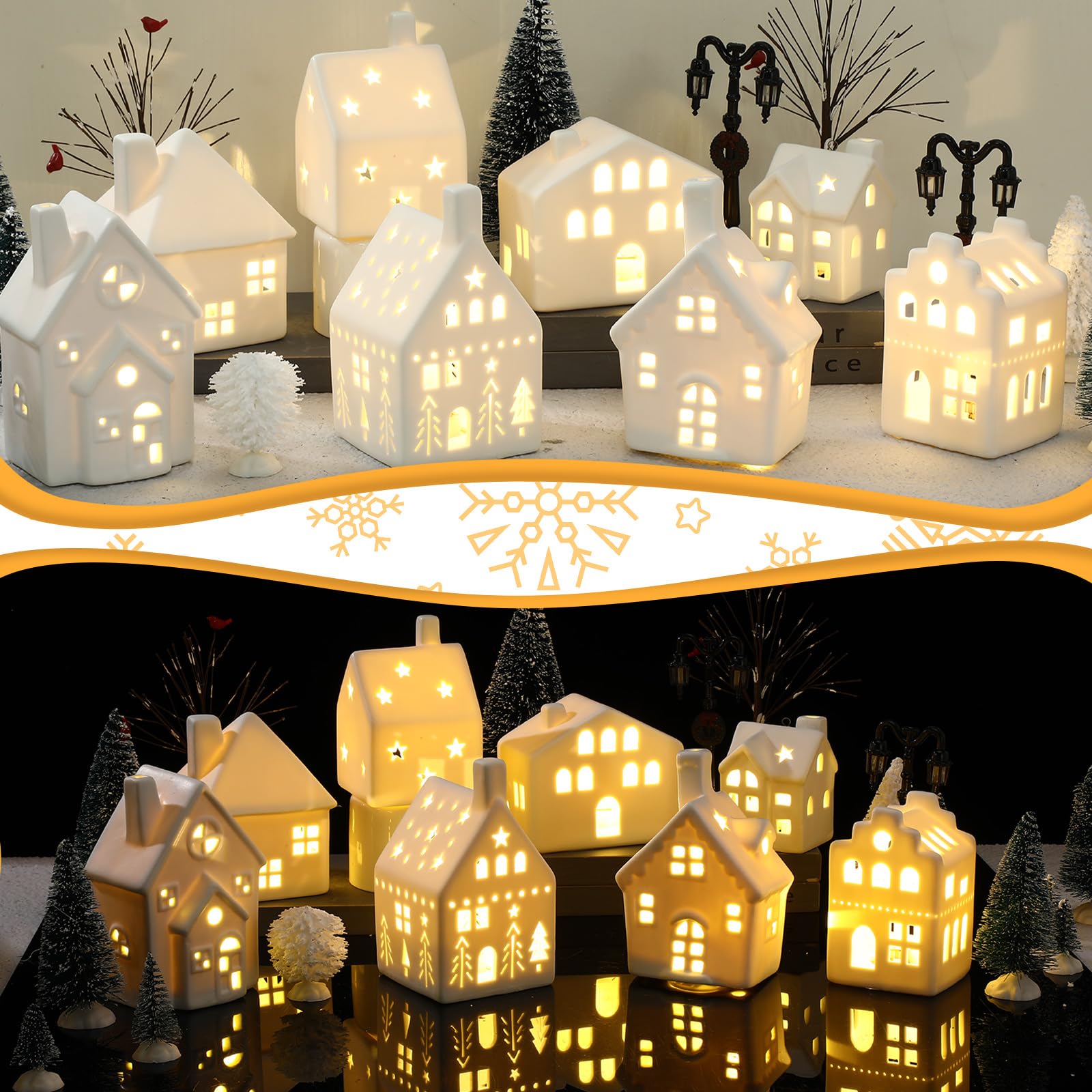 Foto 5 pulgar | Set Christmas Village Cenider, 26 Unidades, Con 8 Casas Led Y 16 Árboles - Venta Internacional.