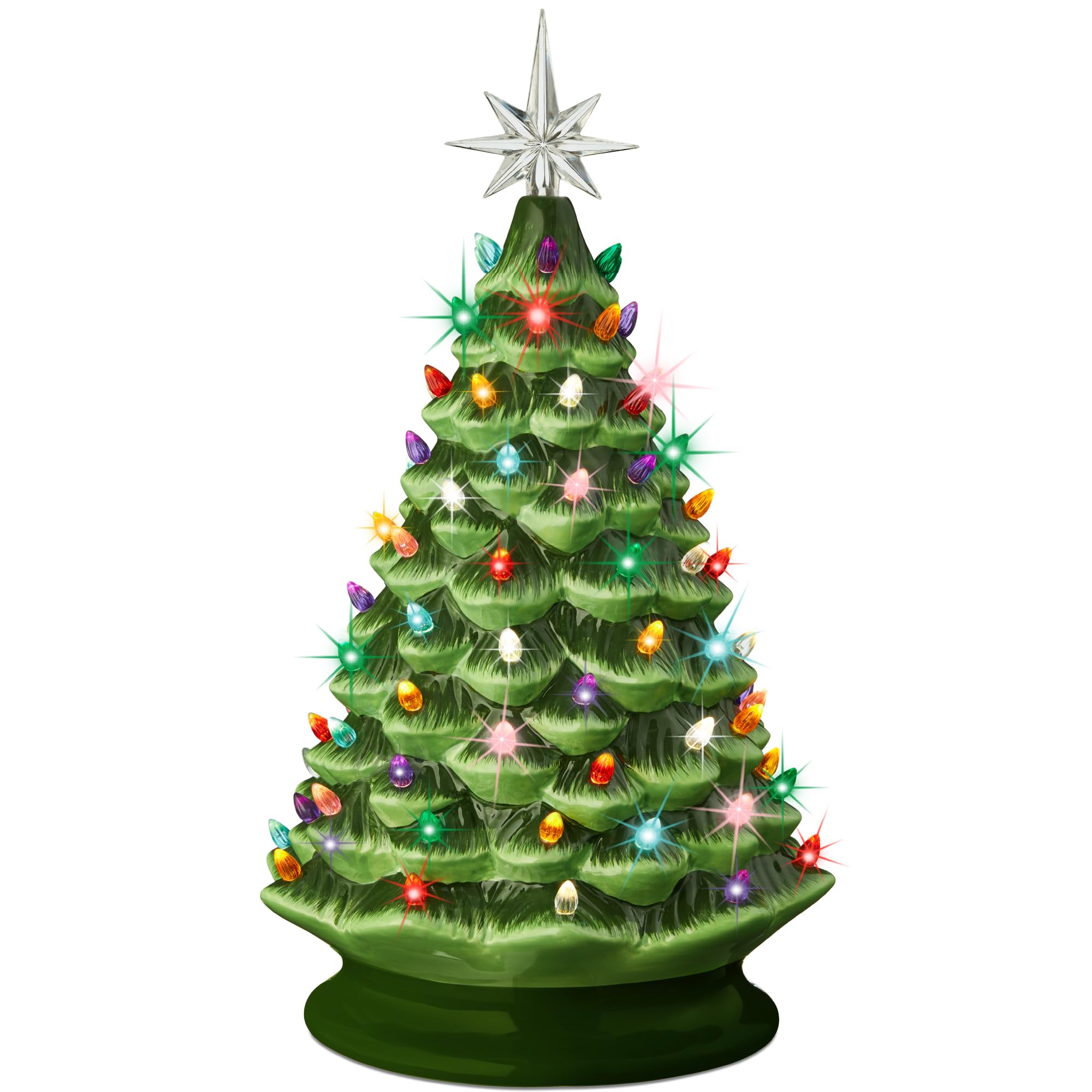 Árbol De Navidad Best Choice Products De Cerámica De 18 Pulgadas Con Led - Venta Internacional. $2,971