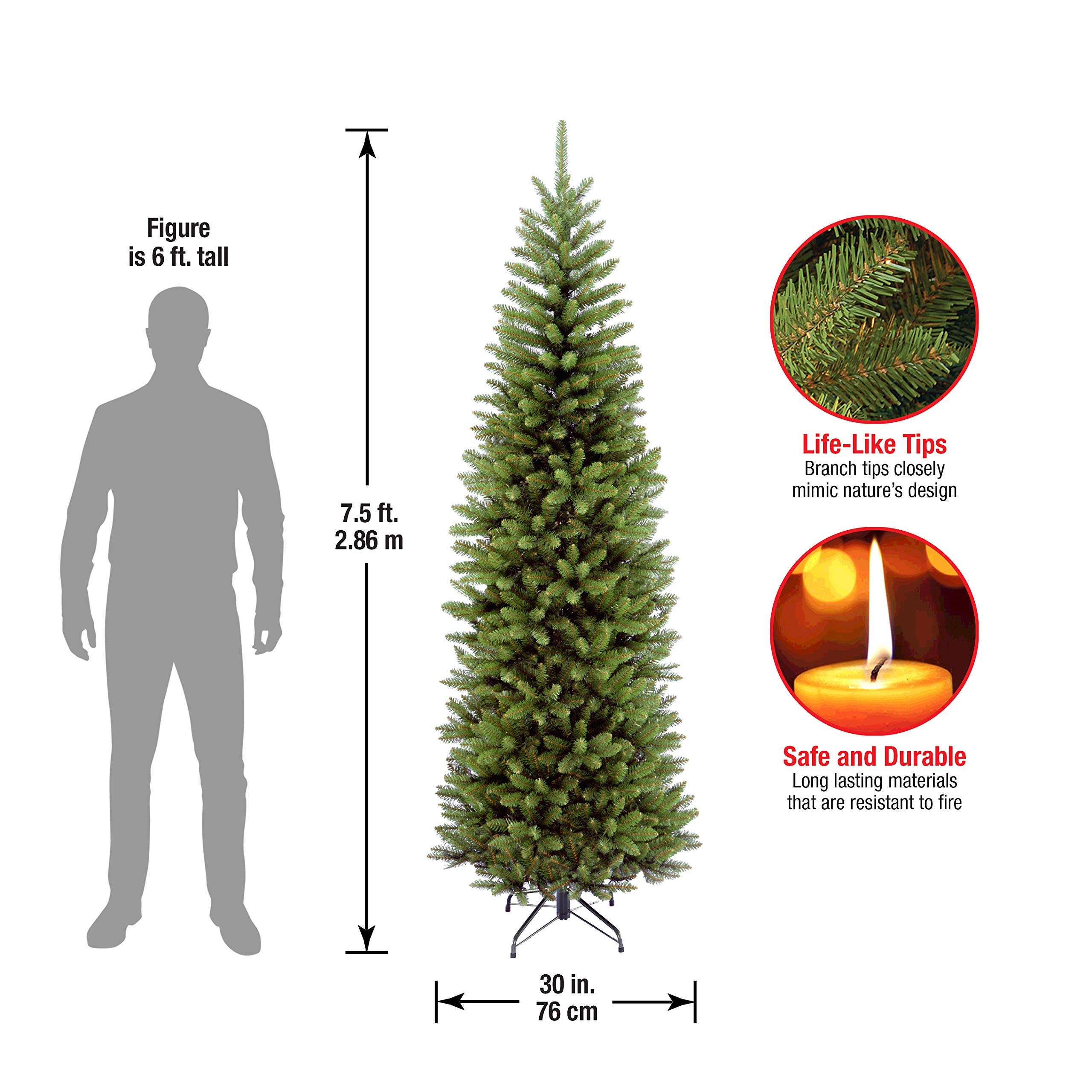 Foto 7 pulgar | Árbol De Navidad, Abeto Kingswood De National Tree Company, 7.5 Pies - Venta Internacional.