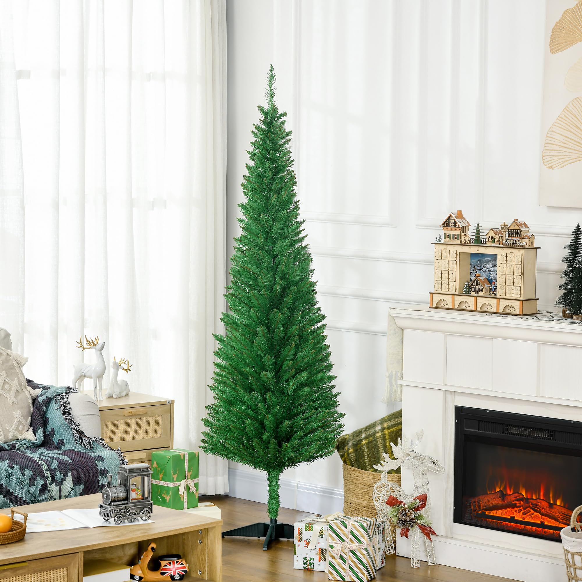 Foto 3 pulgar | Lápiz Homcom Artificial Para Árbol De Navidad De 6 Pies Con 390 Puntas - Venta Internacional.