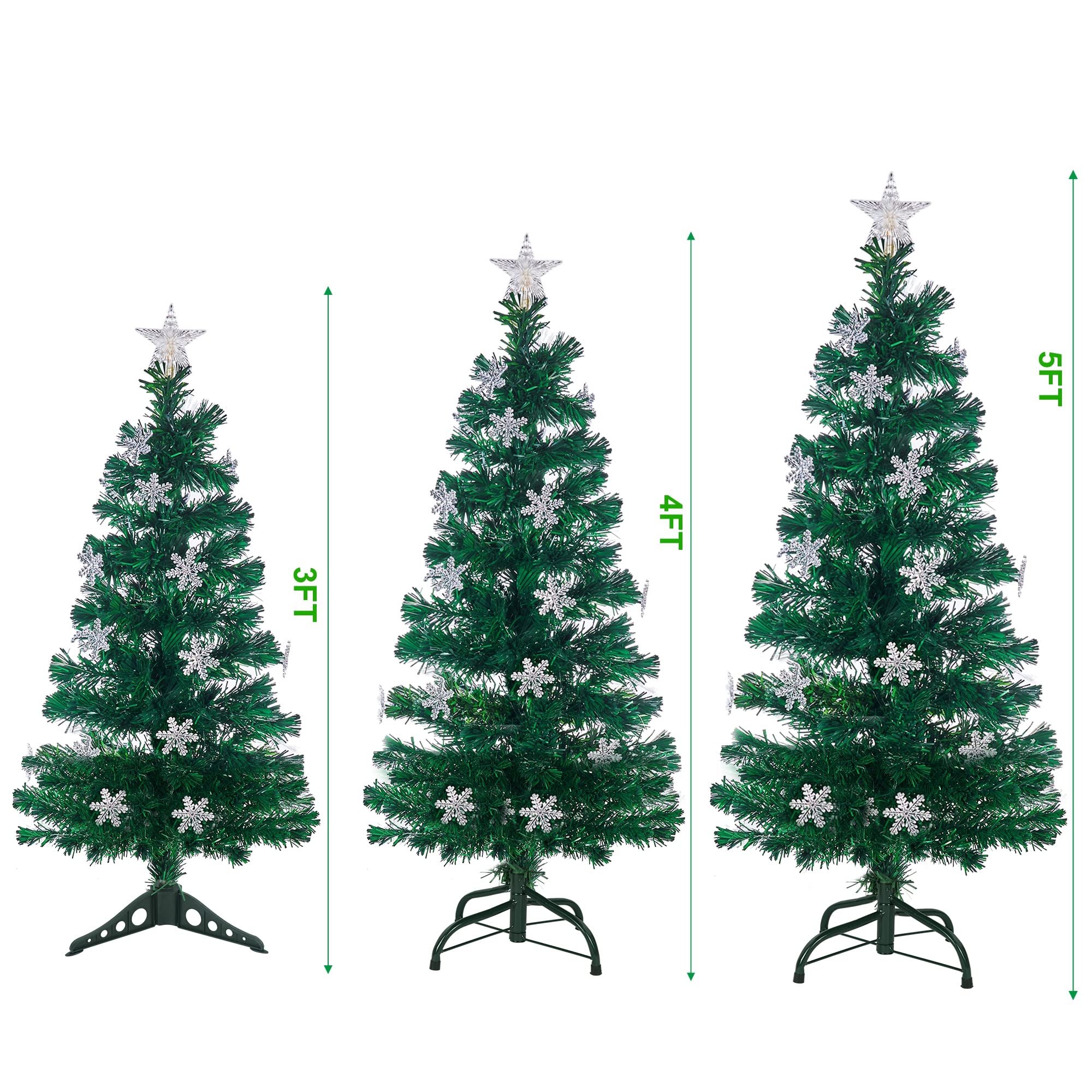 Foto 4 pulgar | Árbol De Navidad Juegoal De 4 Pies Preiluminado Con Luces Led Rgb Y Soporte - Venta Internacional.