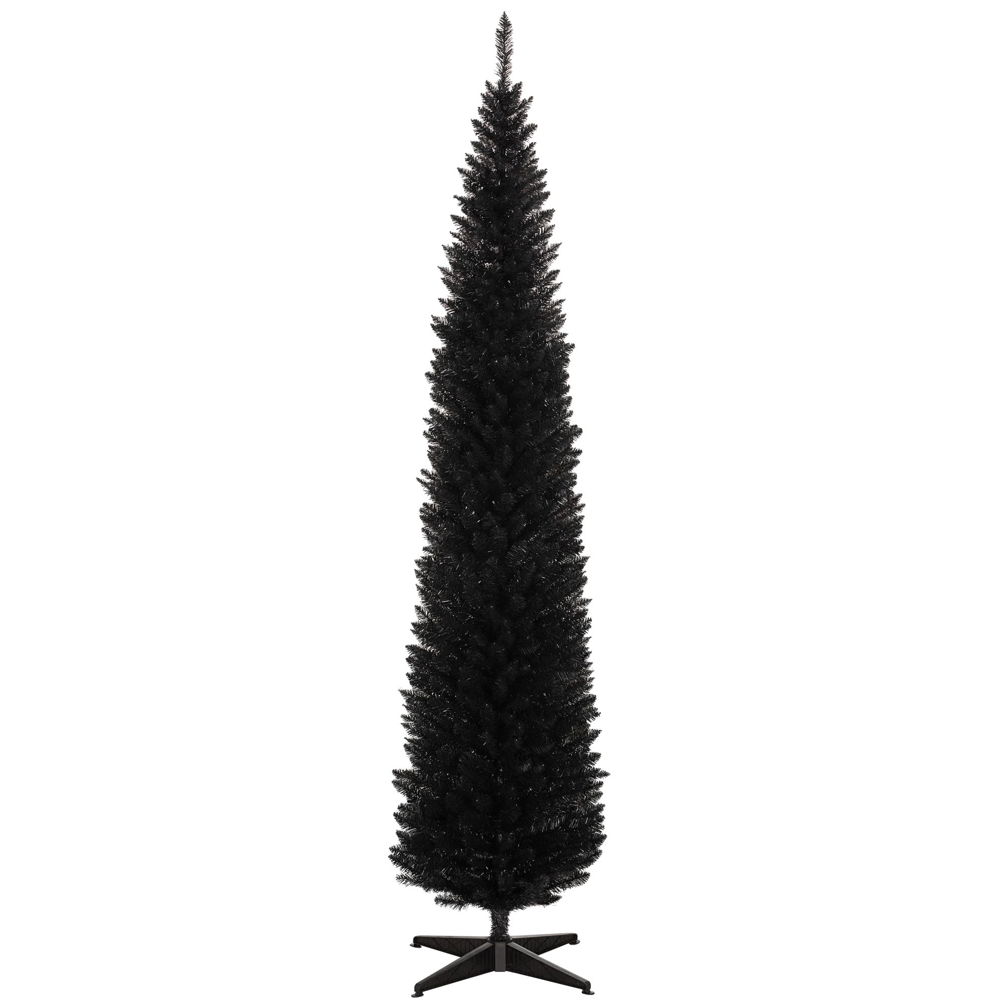 Foto 2 pulgar | Lápiz Artificial Christmas Tree Homcom De 8 Pies Con 618 Puntas, Negro - Venta Internacional.