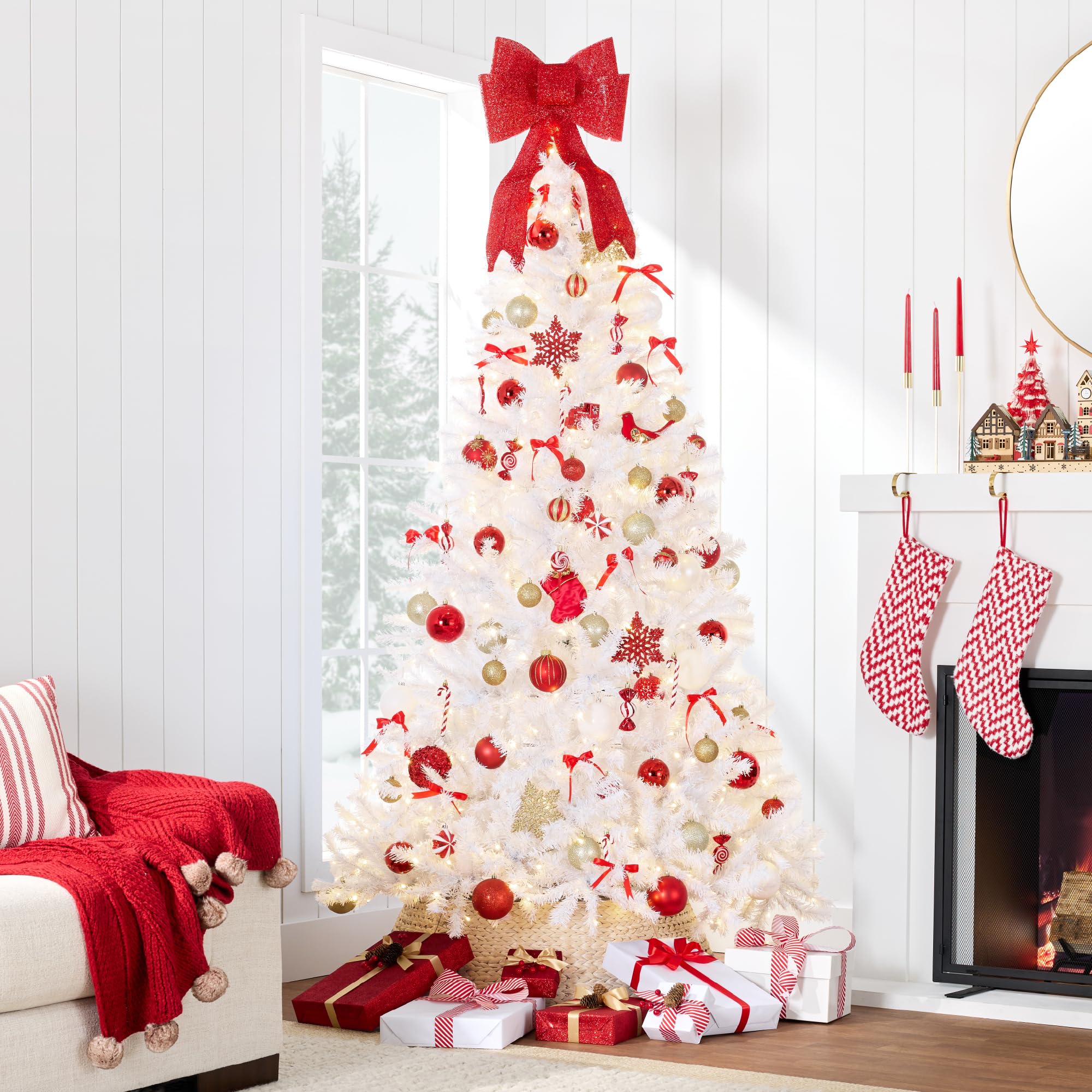Foto 2 | Árbol De Navidad Best Choice Products De 9 Pies Con Luces Blancas Cálidas - Venta Internacional.
