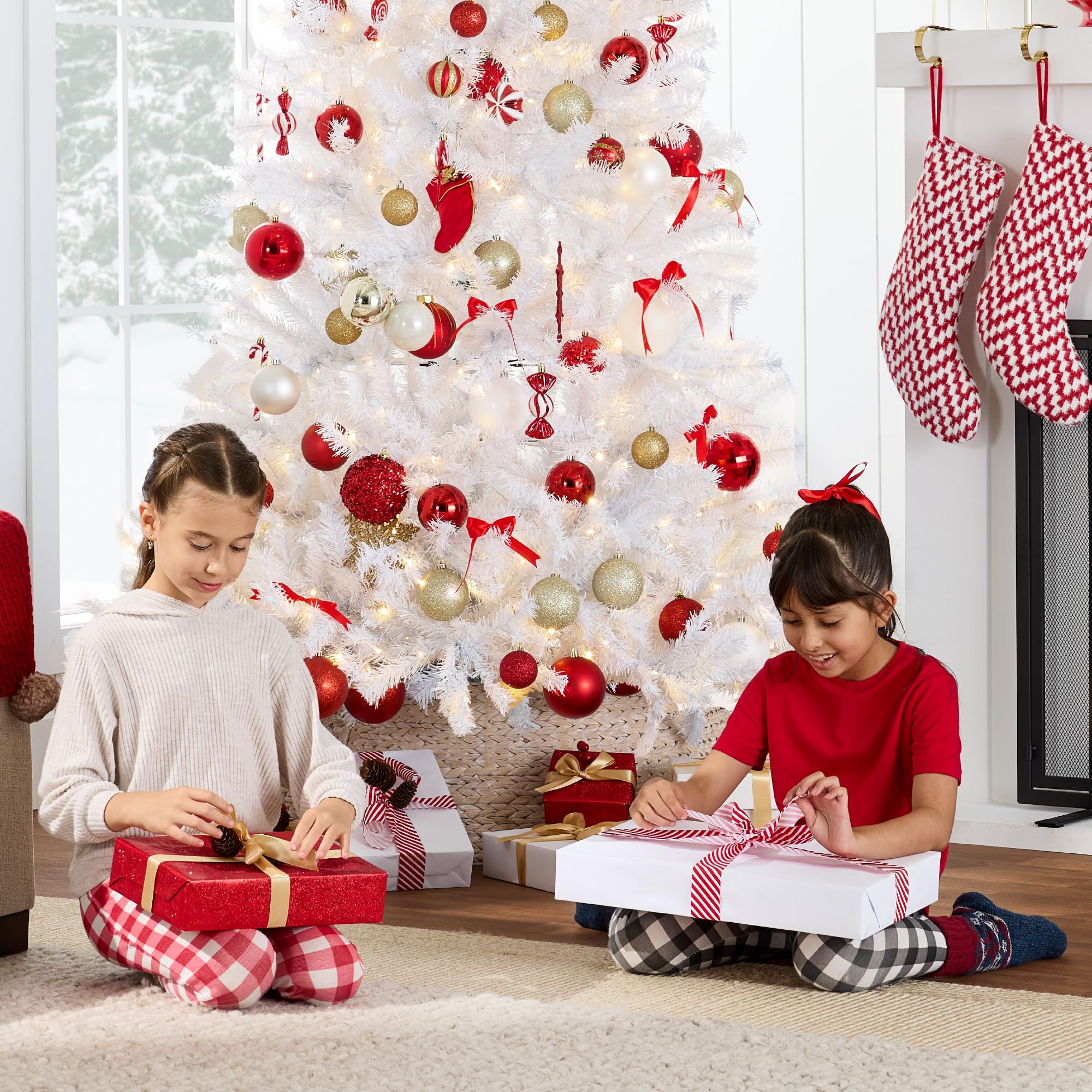 Foto 5 pulgar | Árbol De Navidad Best Choice Products De 9 Pies Con Luces Blancas Cálidas - Venta Internacional.