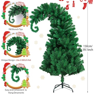 Foto 2 | Árbol De Navidad Ccinee De Pino De 1,5 M Con Soporte De Metal Para Papá Noel - Venta Internacional.