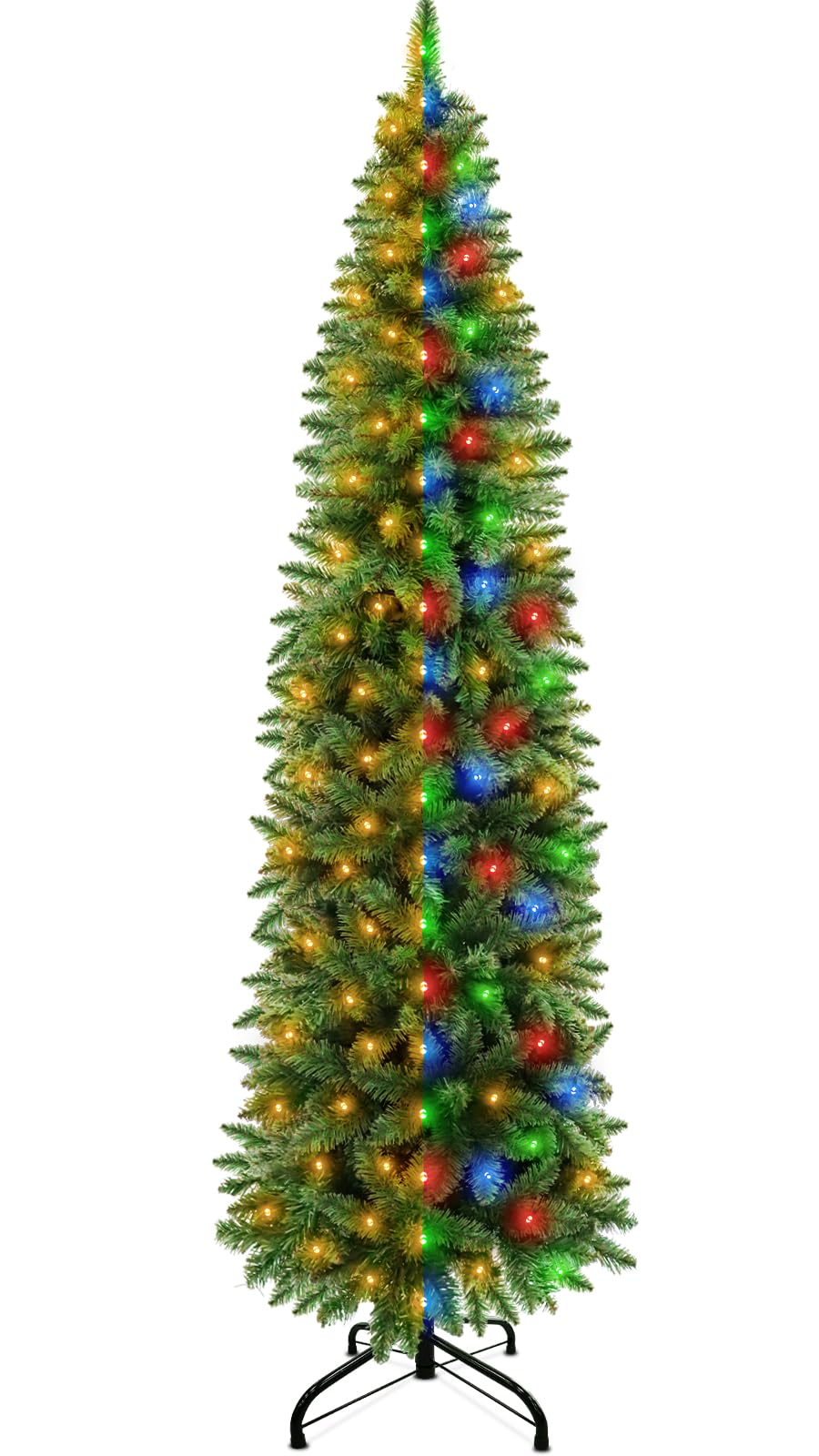 Foto 1 | Árbol De Navidad Turnmeon, Doble Cambio De Color Y Temporizador, 6 Pies, Preiluminado - Venta Internacional.