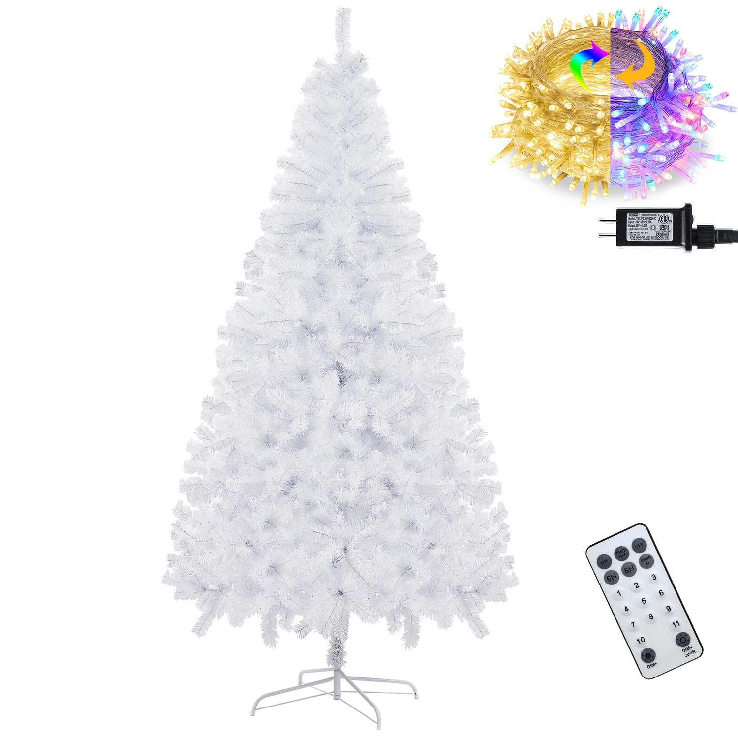 Árbol De Navidad Artificial Juegoal De 7.5 Pies Con Control Remoto - Venta Internacional. $3,203
