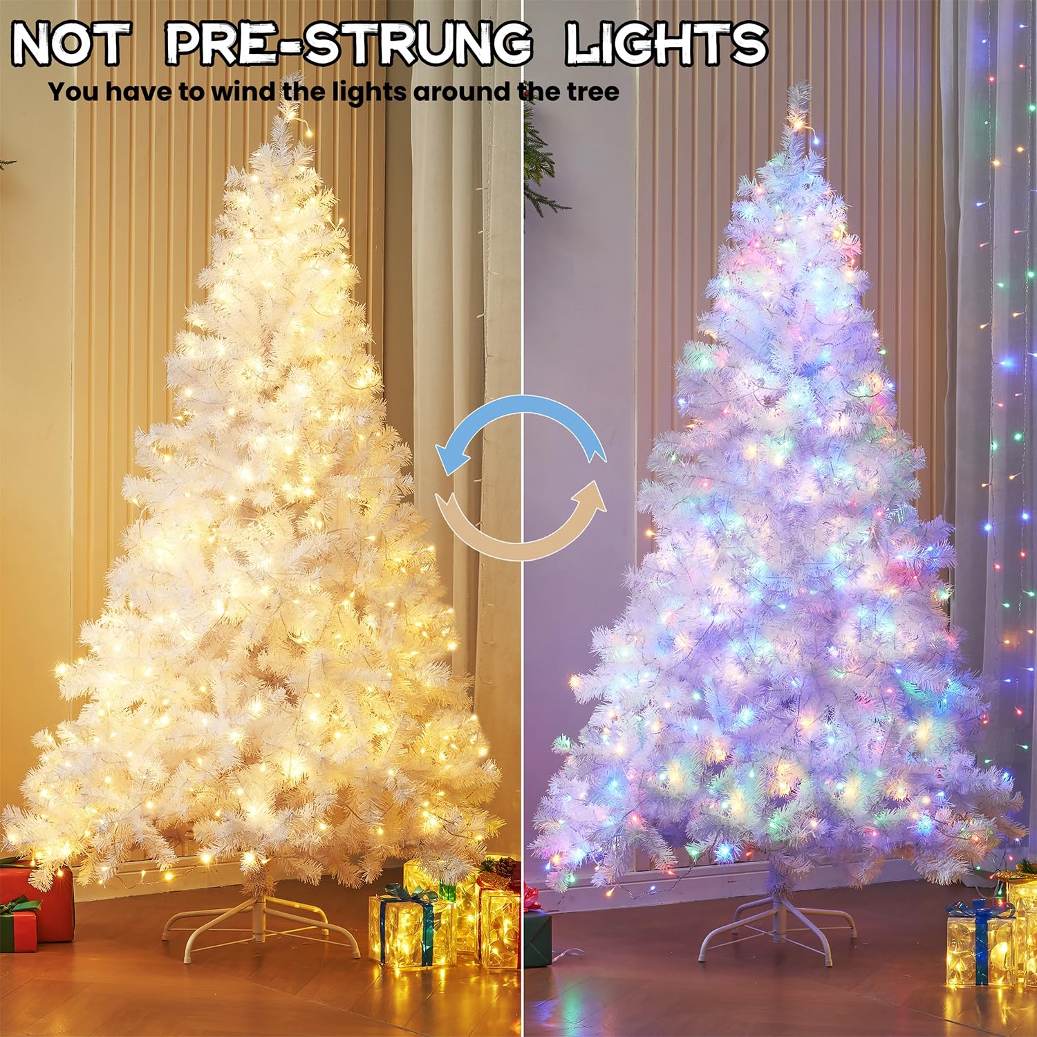Foto 2 | Árbol De Navidad Artificial Juegoal De 7.5 Pies Con Control Remoto - Venta Internacional.