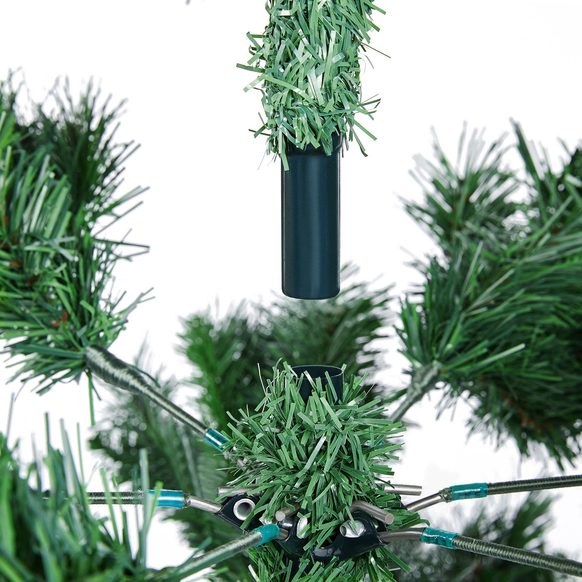 Foto 7 pulgar | Árbol De Navidad Yaheetech, Abeto Preiluminado De 9 Pies Con 850 Luces Led - Venta Internacional.