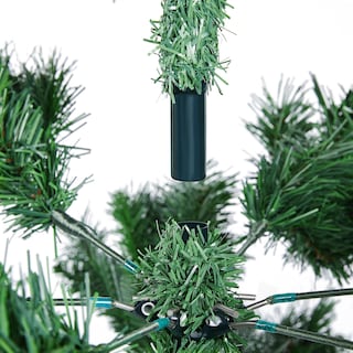 Foto 6 | Árbol De Navidad Yaheetech, Abeto Preiluminado De 9 Pies Con 850 Luces Led - Venta Internacional.