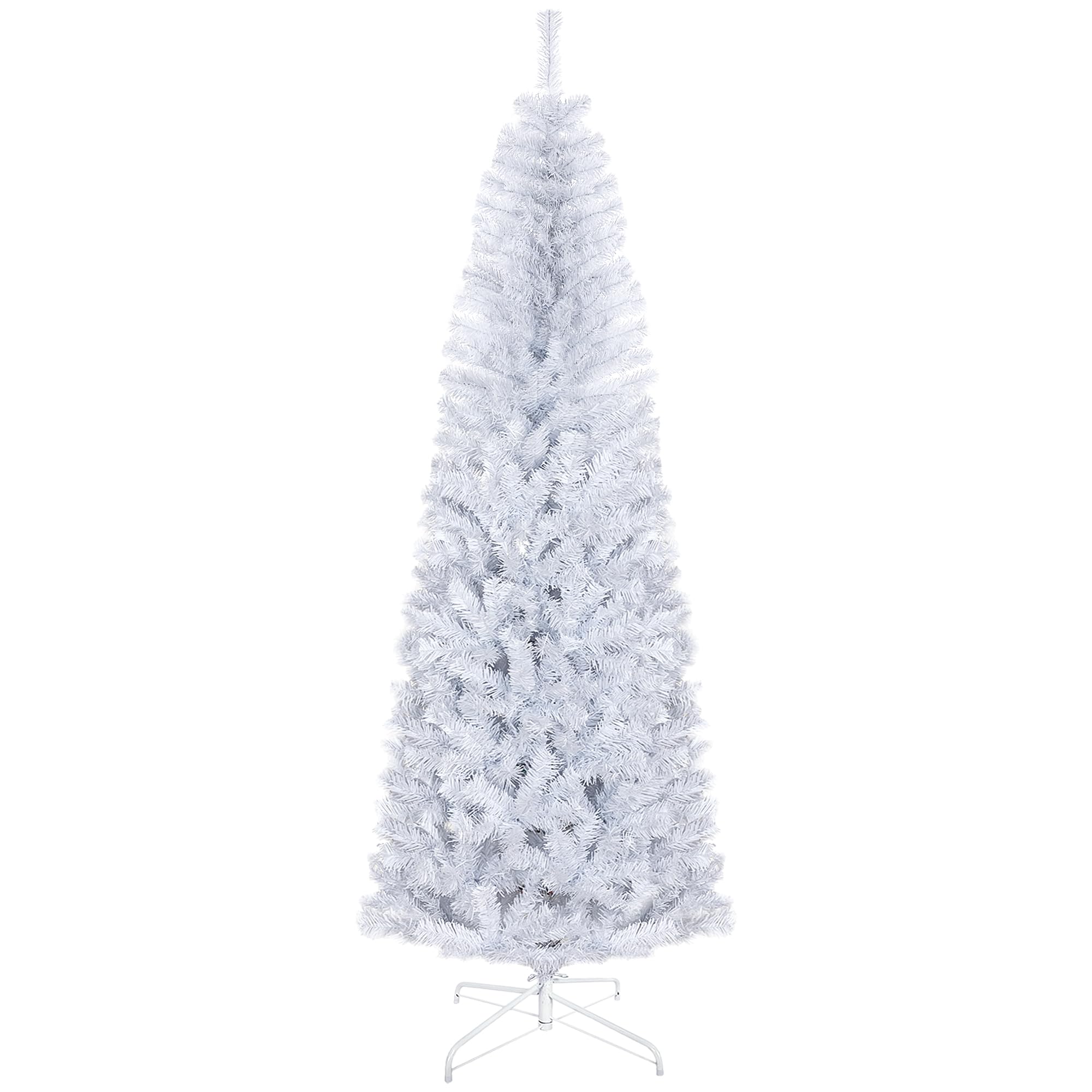 Foto 2 pulgar | Lápiz Homcom Con Forma De Árbol De Navidad, Delgado, 7 Pies, Sin Iluminación, Abeto De Douglas - Venta Internacional.
