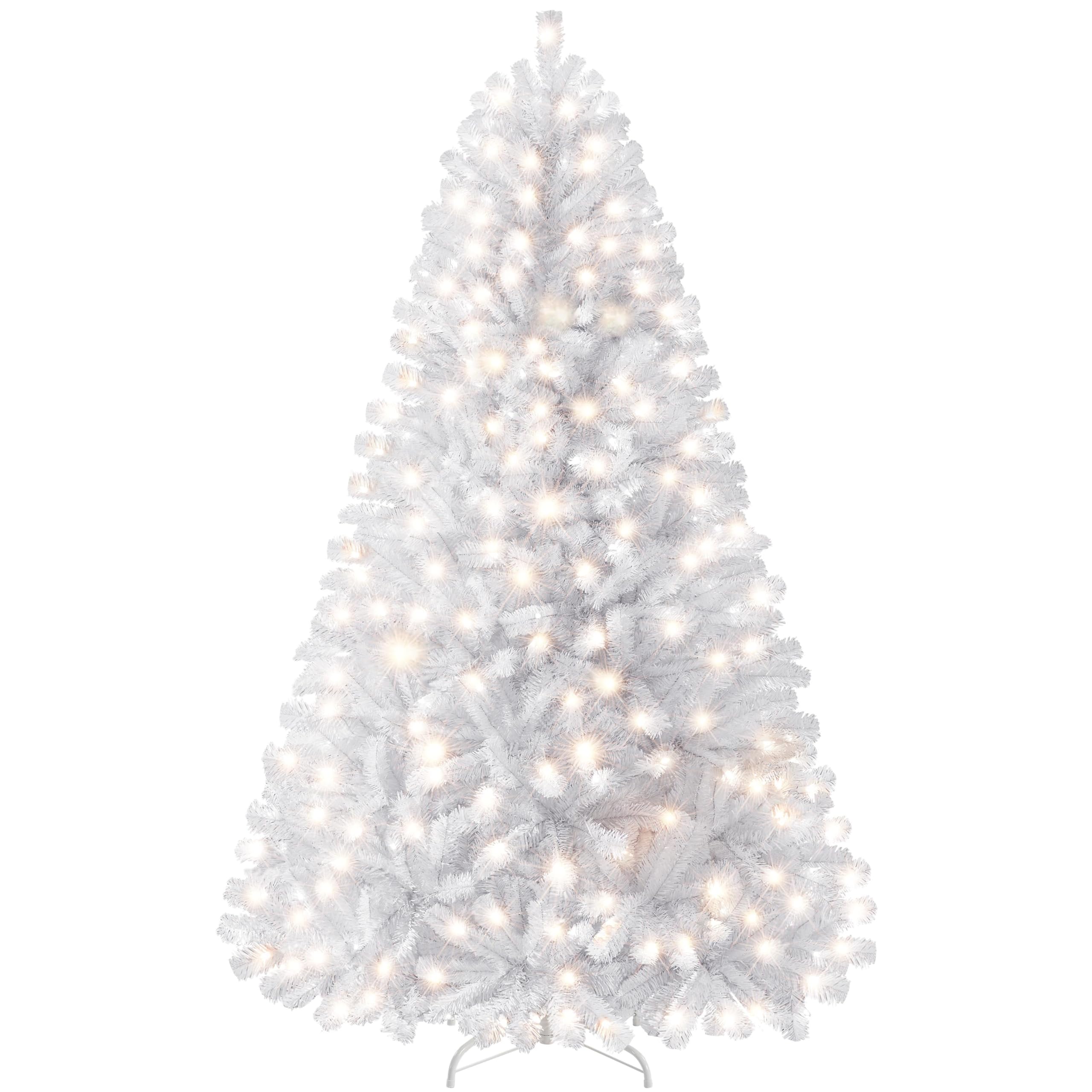 Foto 2 pulgar | Árbol De Navidad Yaheetech, Abeto Preiluminado, 1,83 M, Con 300 Luces - Venta Internacional.