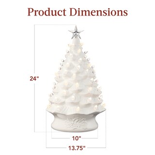 Foto 7 | Árbol De Navidad De Cerámica Best Choice Products De 24 Pulgadas Con 74 Bombillas - Venta Internacional.