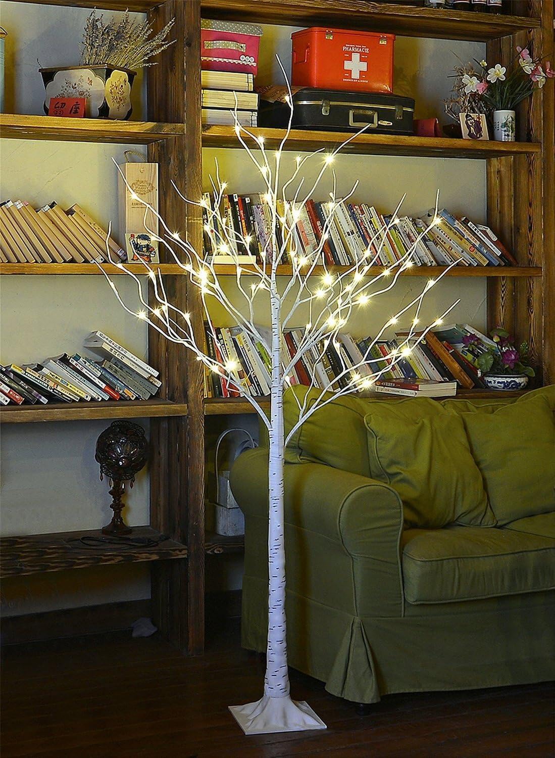 Foto 3 pulgar | Birch Tree Lightshare De 4 Pies Con 48 Luces Led De Color Blanco Cálido - Venta Internacional.