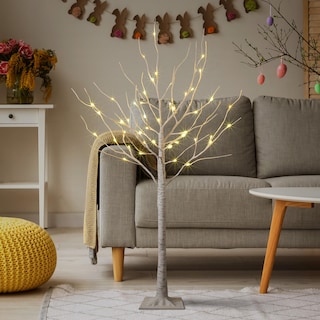 Foto 3 | Birch Tree Lightshare De 4 Pies Con 48 Luces Led De Color Blanco Cálido - Venta Internacional.