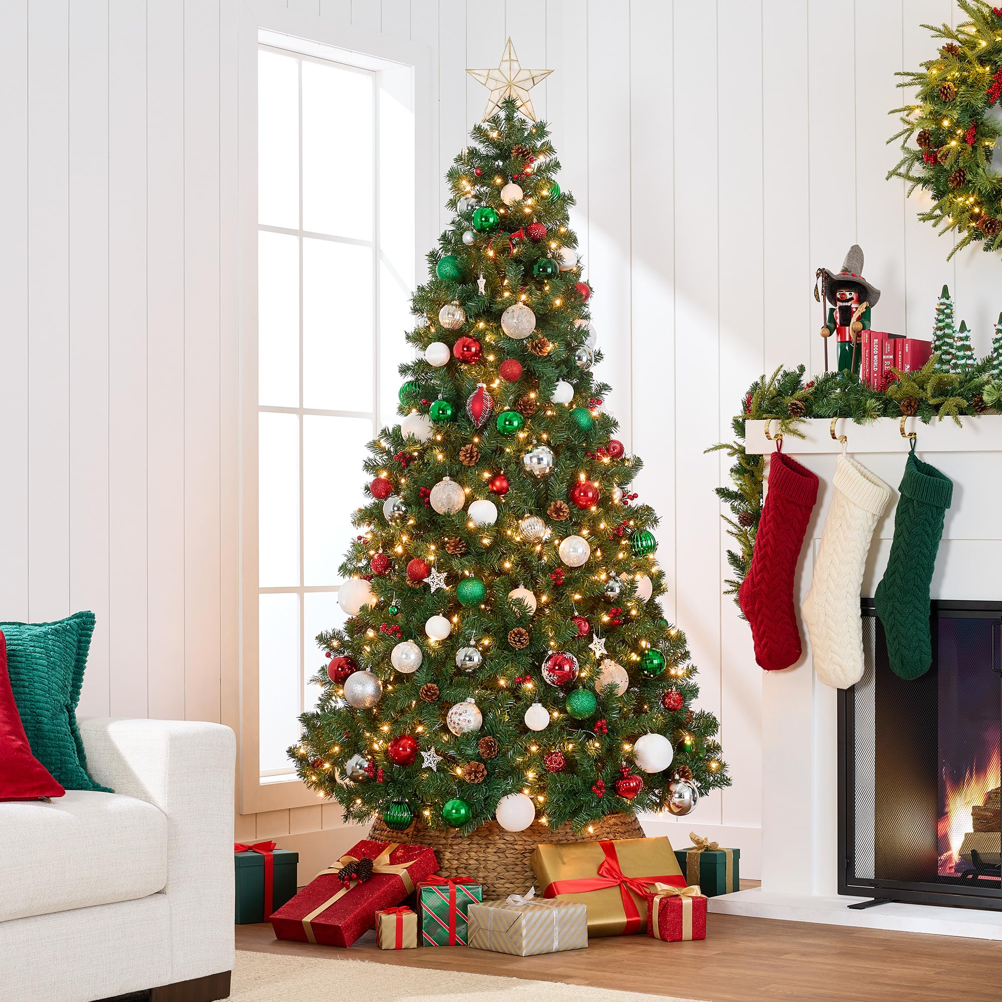 Foto 2 | Árbol De Navidad Best Choice Products De 1,4 M Con Luces Y Decoraciones - Venta Internacional.