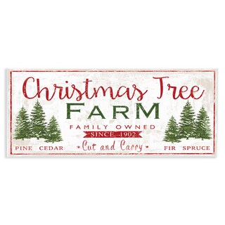 Foto 1 | Placa De Pared Stupell Industries Vintage Christmas Tree Farm - Venta Internacional.